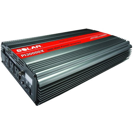 Solar 3000W Power Inverter, Triple Outlet plus Junction Block PI30000X